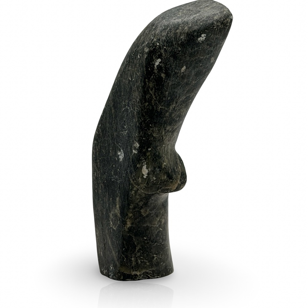 Vintage Inuit Arviat Sculpture 5A-16185
Abstract Spirit Whale Basalt Baffin CAN - Picture 8 of 11